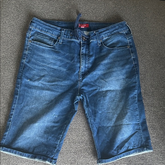 Guess Men's Blue Jean Shorts - Picture 1 of 5